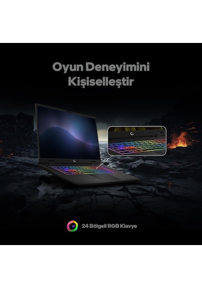 Game Garaj Slayer5 7XL-5070 -C6 Intel Ultra 7 255hx 32 GB 1 TB SSD RTX5070 17" Free Dos Dizüstü Bilgisayar