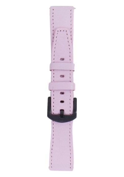 Fro Lw38-43 20 Mm Hakiki Deri Düz Pembe Kordon Siyah Toka