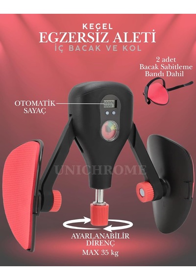 İç Bacak Egzersiz Aleti 35 Kg Ayarlanabilir Kegel Cihazı Pelvik Kas Aleti Kalça Kol Sıkılaştırıcı Çok Renkli