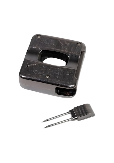 Parmida Gümüş İşlemeli V-cut Puro Makası Kesici - Tr9079