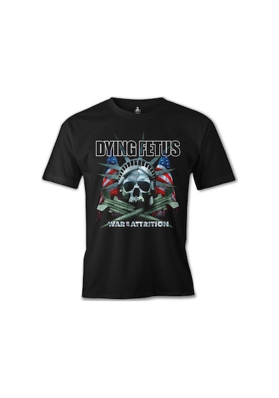 Dying Fetus War Of Attrition Baskılı Sİyah Erkek Tshirt 001
