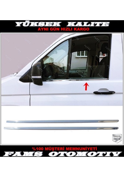 Vw Crafter Krom Cam Çıtası 2 Prç. 2016 ve Üzeri Paslanmaz Çelik