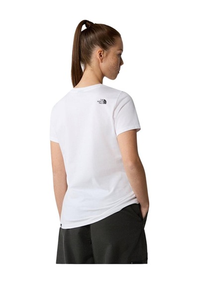 The North Face W S/s Simple Dome Slim Tee Kadın Beyaz T-shirt Beyaz
