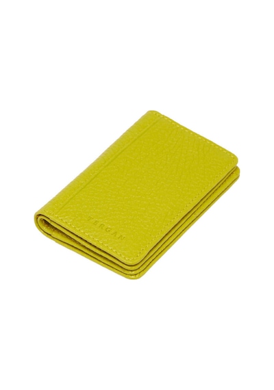 Tergan Açık Yeşil Deri Unisex Kredi Kartlık - S1kk00001601-t7a Yeşil