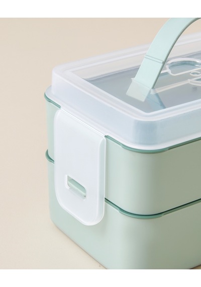 English Home Collotte 4 Parça Lunch Box Saklama Kabı 10,5x17 Cm Yeşil