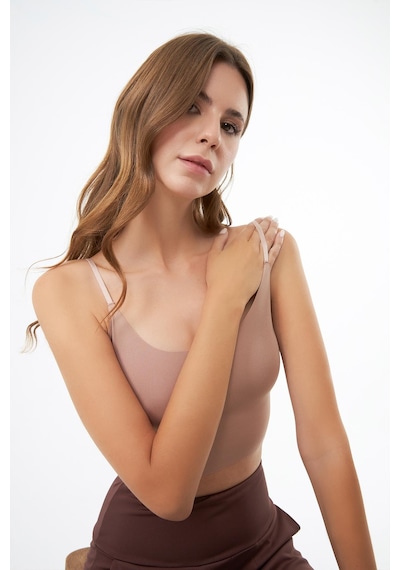 Cottonhill Ayarlanabilir İnce Askılı Lazer Kesim Crop Büstiyer 6'lı Paket Renkli-10 Cottonhill Ayarlanabilir İnce Askılı Lazer Kesim Crop Büstiyer 6'lı Paket Renkli-10