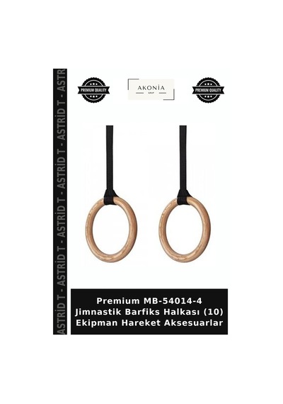 Premium Mb-54014-4 Jimnastik Barfiks Halkası 10 Ekipman Hareket Aksesuarlar Çok Renkli