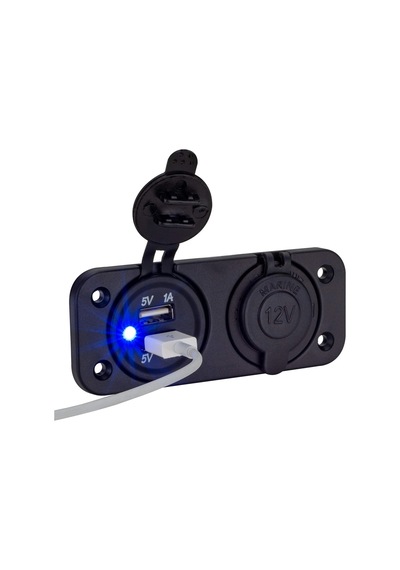 Campasist 5v/1a +2.1a Çift Usb Ve 12v Kapaklı Çakmaklık Girişi