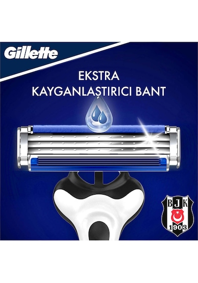 Gillette Blue3 Besiktas Taraftar Paketi 6 Adet