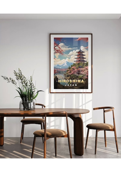Çerçevesiz Poster Hiroşima'nın Huzurlu Manzarası