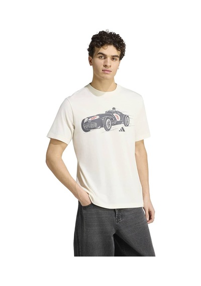 Adidas Erkek T-shirt "mercedes - Amg Petronas Formula 1 Team Sılver Arrows 1955 Graphıc Tee" Ks2256 Beyaz