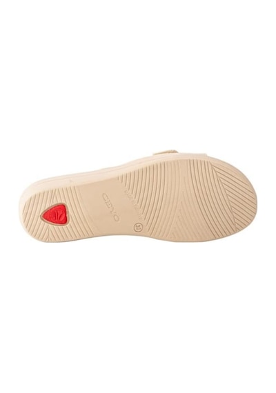 Ceyo 9863-2 Anatomik Taban Kadın Cırtlı Terlik Bej 35-40 Bej
