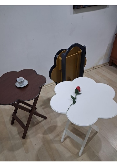 Zigon Çanta Papatya 90650 Dörtlü Model Ahşap Mdf Parlak 4 Renk Uyumu El Yapım Çok Renkli