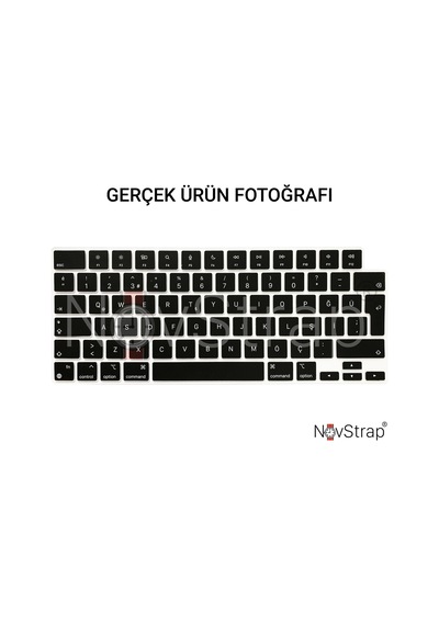 Novstrap Apple Uyumlu MacBook Pro 14 İnç M3 A2992 A2918 İle Parlak Kılıf + Siyah Klavye Kılıfı +film