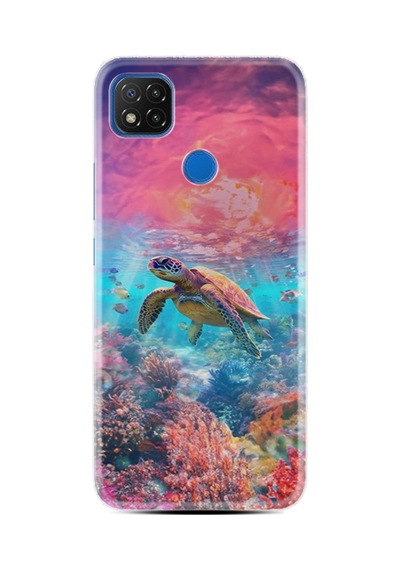 Xiaomi Redmi 9c Kılıf Boutique Baskılı Resimli Kaplumbağa Pcode -065