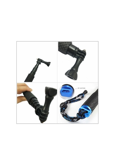 Teleskopik Monopod Kafa Bandı Ve Göğüs Kemerli 4lü Aksesuar Seti Çok Renkli