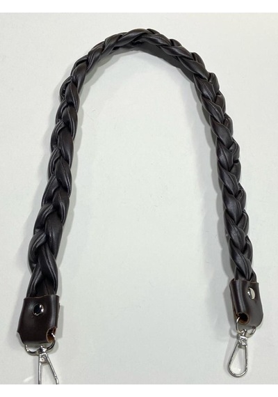 Karantuhafiye Çanta Sapı / Saç Örgü Tekli Çanta Sapı /70 Cm Kahve Kahve Kahverengi