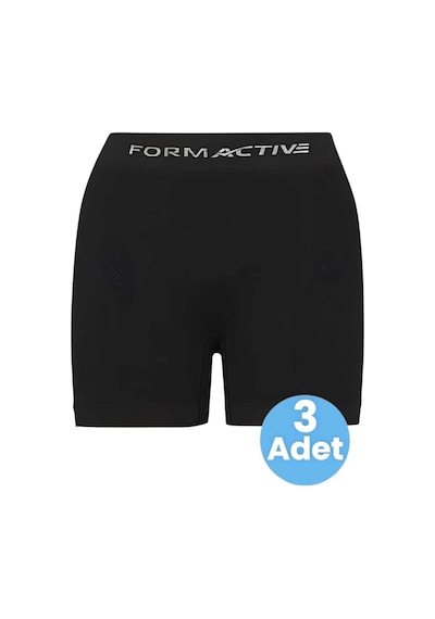 Uniquetrenders Erkek Dikişsiz/seamless Nefes Alabilen Boxer 3 Adet Siyah