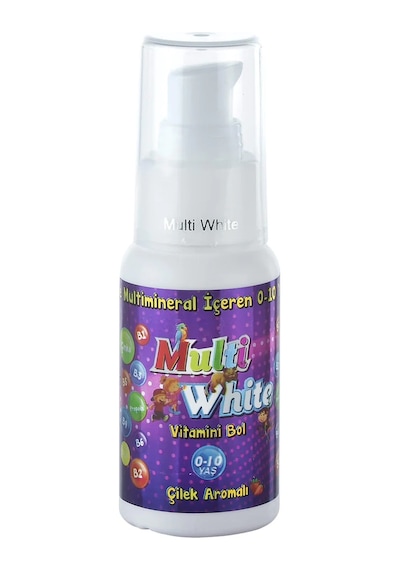 Multi White 0 - 10 Yaş Çilek Aromalı Çocuk Diş Macunu 50 ML