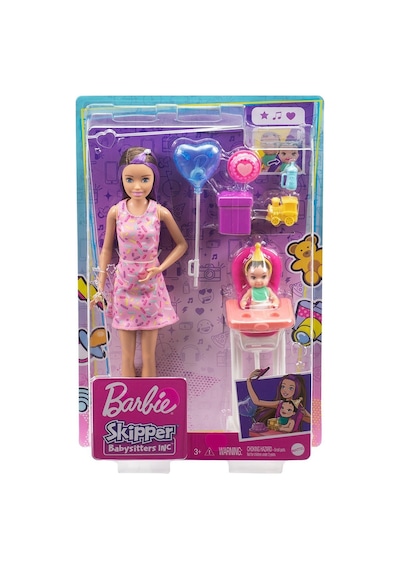 Fhy97 Barbie Bebek Bakıcısı Bebeği Ve Aksesuarları Oyun    Seti