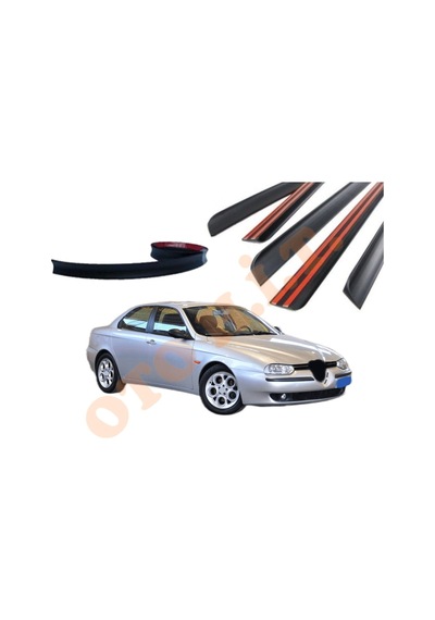 Alfa Romeo 156 Uyumlu Bagaj Üstü Spoiler Mat Siyah