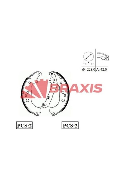 Braxis Ac0079 Arka Fren Balatası Pabuç Focus Iı 04-c Ma03-07 1.6ti 1.6tdcı 1.8tdcı 2.0tdcı Abs'siz 1347420