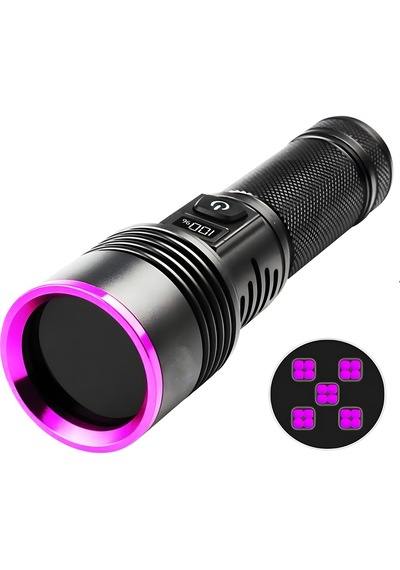 50w 365nm Profesyonel Ultra Güçlü Mor Uv Işık Para Kontrol Feneri