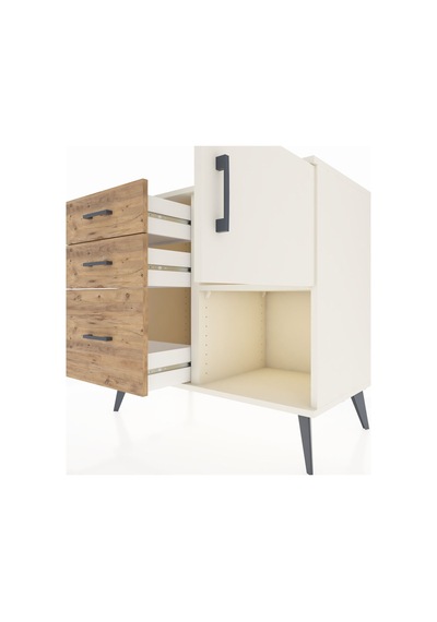 Hyperion Şifonyer Tek Raflı 3 Çekmeceli Tek Kapaklı 88x44x80 Aytaşı-aytaşı/çam Aytaşı/çam Hyperion Şifonyer Tek Raflı 3 Çekmeceli Tek Kapaklı 88x44x80 Aytaşı-aytaşı/çam Aytaşı/çam
