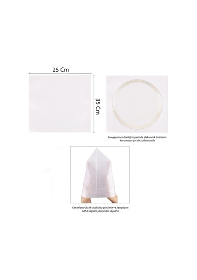 Senal Ticaret 40 Adet 30 Cm X 30 Cm Köpük Torba Tabak Koruma Kırılacak Eşya Koruma Beyaz