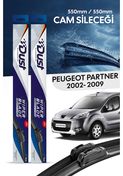 Peugeot Partner Silecek Takımı 2002-2009 Uyumlu 550mm/550mm