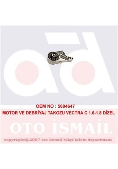 DOĞRU KAUÇUK 828 MOTOR TAKOZU ÖN VECTRA C SIGNUM 1.6 1.8 16V