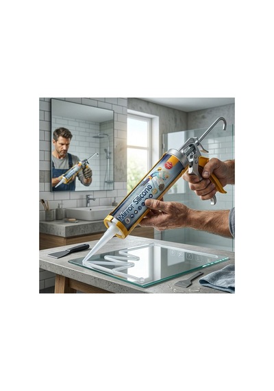 Şeffaf Silikon - 300 Ml - Ayna Cam Yapıştırıcı Şeffaf Şeffaf