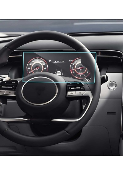Hyundai Tucson 2022-2024 Dijital Gösterge Ekran Koruyucu - Kırılmaz Şeffaf Nano Teknoloji