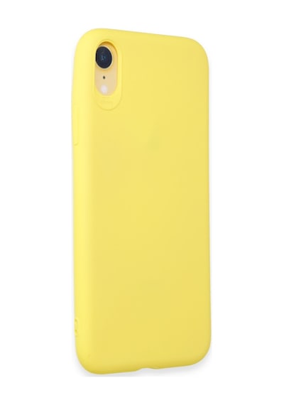 Apple Uyumlu iPhone Xr Uyumlu Kılıf First Silikon - Sarı