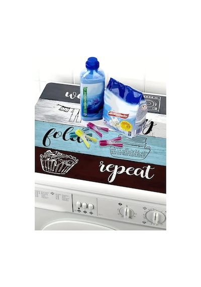 Valerine Life Çamaşır Kurutma Makinesi Matı Örtüsü 60x60cm Kaymaz Sıvı Geçirmez Silinebilir 27251014 Siyah
