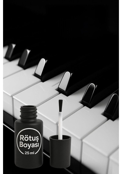 Piano Black Parlak Siyah Rötuş Boyası Fırçalı Set 25ml