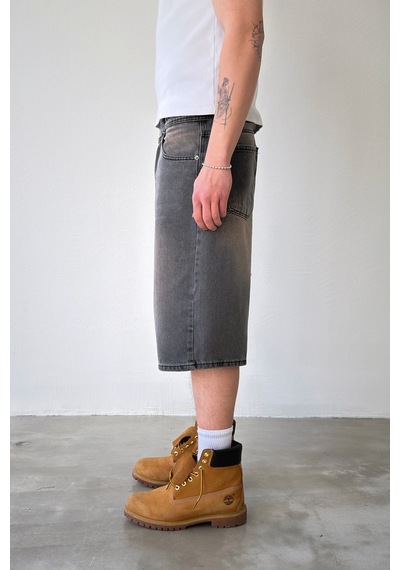 Flaw Baggy Kot Şort-29228 Antrasit