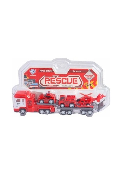 1:60 Çekbırak Taşıyıcı Tır Rescue Çok Renkli