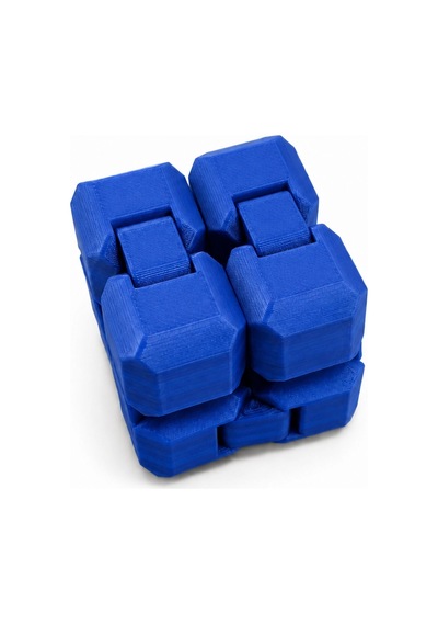 Tek Renk Sonsuzluk Küpü Mavi 40x40mm