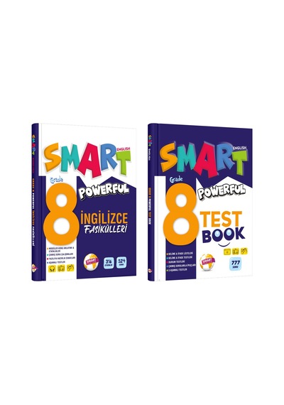 Smart English 8. Sınıf Powerful İngilizce Fasikülleri + Test Book Seti 2 Kitap