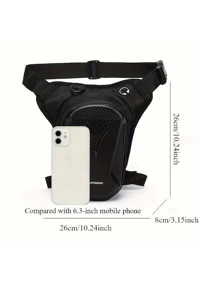 Yng 22cm Kabuk Su Geçirmez Bel Bacak Omuz Scooter Bisiklet Motorcu Bacak Ve Çapraz Çanta Diğer