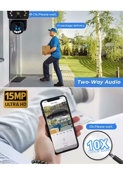 O-kam 3950 15mp 10x Optik Zoom Ultrahd 4g Solar Akıllı Güvenlik Kamerası