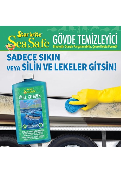 Starbrite - Gövde Temizleyici Sea Safe Deniz Dostu 950 Ml : Asitsiz Güç, Anında Çözücü Etki Ve Çevre Dostu Temizlik