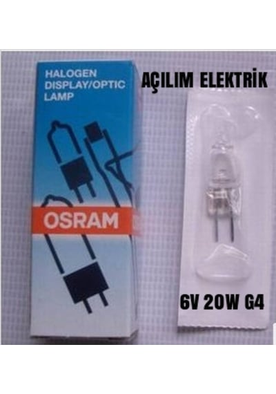 Osram Hlx 64250 6V 20W G4 Halojen Optik Projeksiyon Ampul