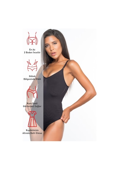 Siyah Mı Emay 2072 Body Korse Siyah