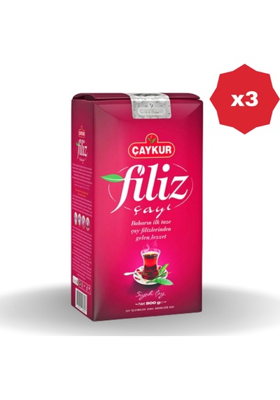 Çaykur Filiz Çay 500 Gr - 3 Adet