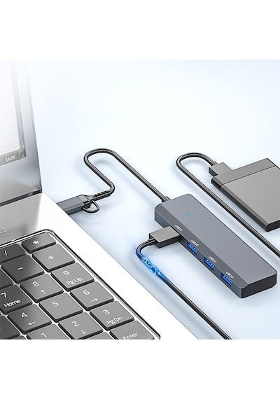ALLY ADS-305D 4in1 USB-Type-C to 4X USB3.0 HUB Çoğaltıcı Çeviric