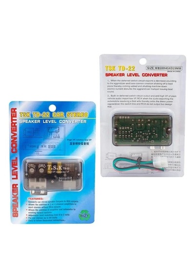Magicvoice Td-22 Ayarlı Oto Deck Anfi Çevirici Remote Çıkışlı Gecikmeli High-low Ses Dönüştürücü