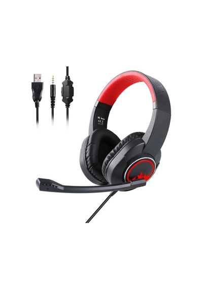 Eksa T8 Gaming Kulaklık Oyuncu Kulaklığı Led Işıklı 3.5 mm & Mikrofon - ZORE-258209