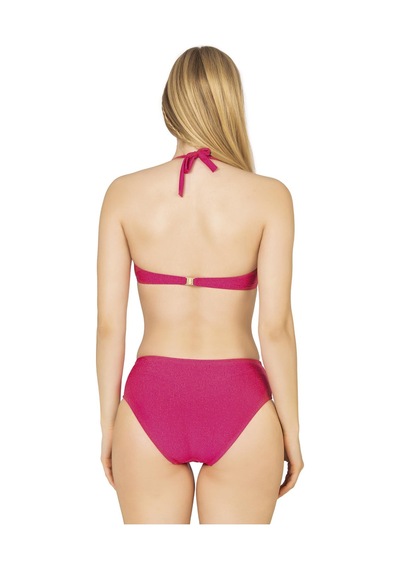 Endeep Kadın Büzgü Detaylı Destekli Pembe Bikini Takımı Pembe